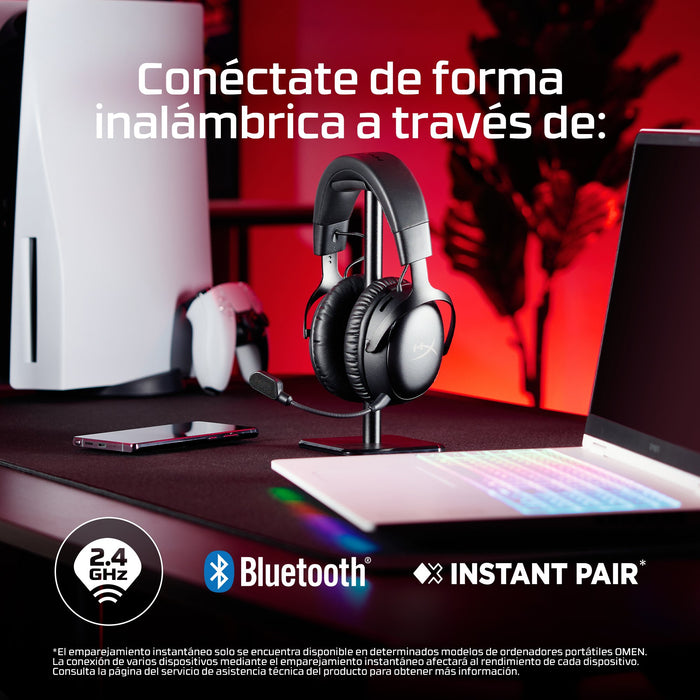 EAN 0198415435590 - HyperX Cloud III S Wireless Black Gaming Headset Inalámbrico Diadema Juego Bluetooth imagen 5