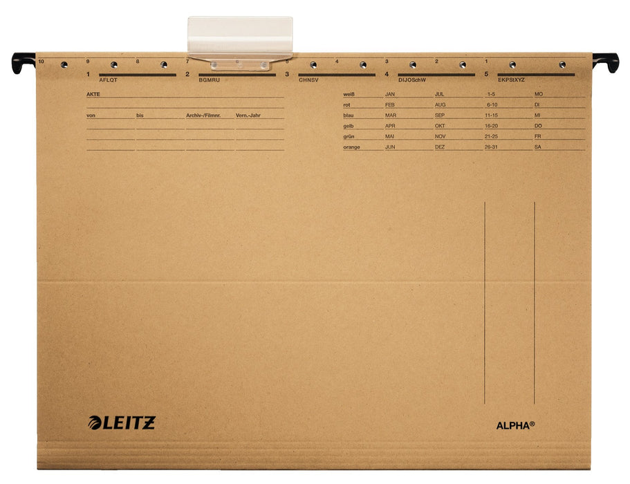 Leitz Alpha® 1915 Hängemappen Naturbraun