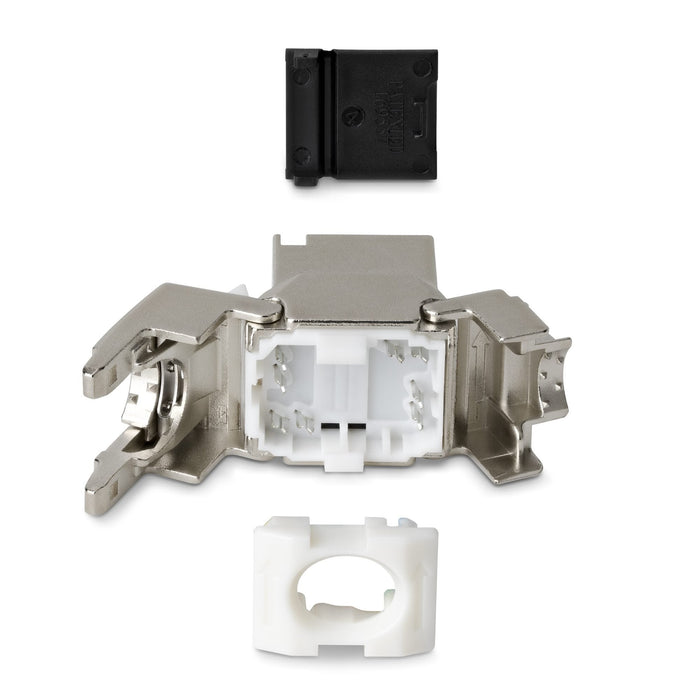 Startech.Com Cat8 Keystone Jack Módulo, Pack De 6 Rj45 Ethernet Keystone Conector Hembra, Utp Cat8 Wandbuchse, 180 Grad, Sin Herramientas, Plano, Plateado, Rj-45, Conector Hembra, Conector Hembra, 25/40gbase-T