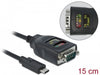 EAN 4043619640386 - DeLOCK 64038 cable de serie Negro 0,15 m USB Tipo C imagen 2