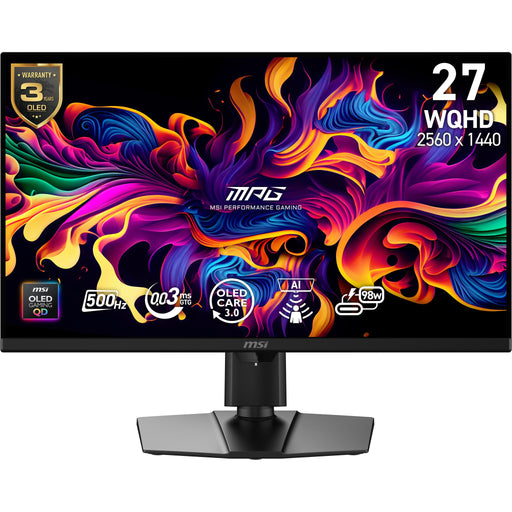 EAN 4711377353434 - MSI MPG 271QRDE QD-OLED X50 pantalla para PC 67,3 cm (26.5") 2560 x 1440 Pixeles Wide Quad HD Negro imagen 1
