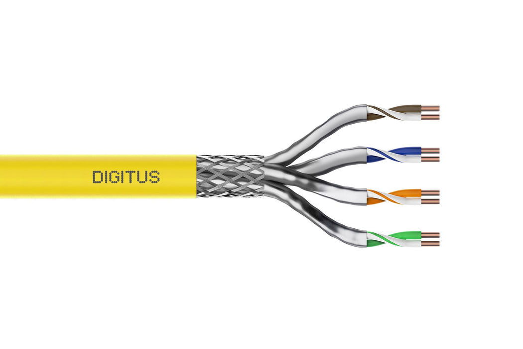 EAN 4016032462828 - Digitus DK-1743-A-VH-1 cable de red Amarillo 100 m Cat7a S/FTP (S-STP) imagen 1