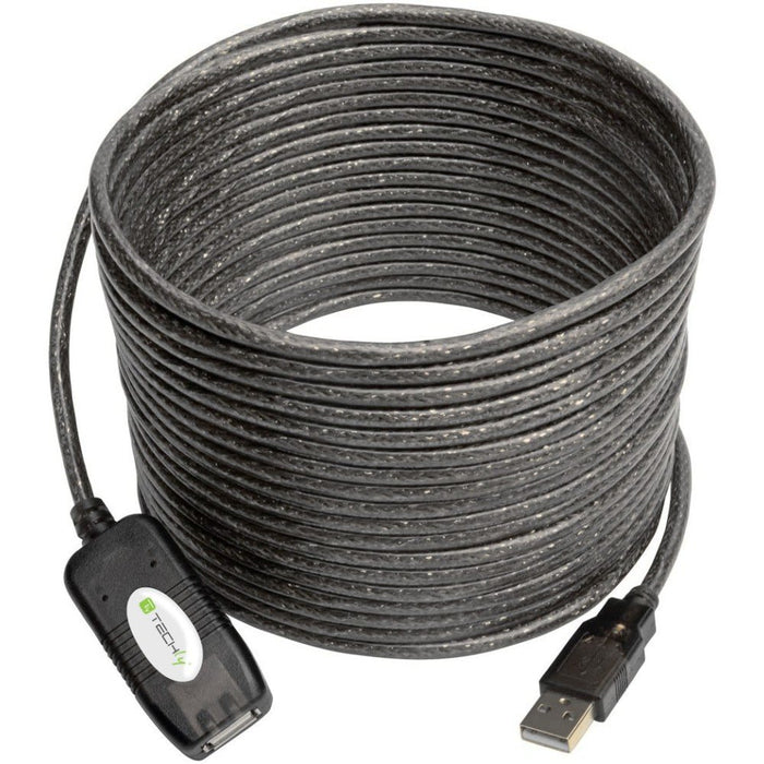 EAN 8054529023646 - Techly IUSB-REP10TY cable USB USB 2.0 10 m USB A Negro imagen 3