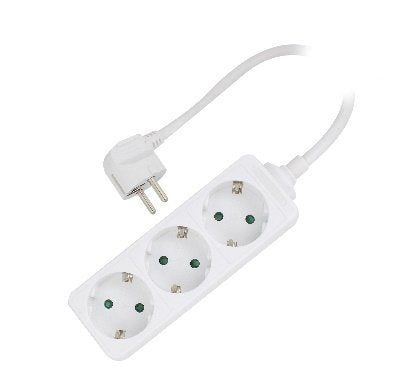 EAN 8054392612367 - Ewent EW3958 base múltiple 1,5 m 3 salidas AC Interior Blanco imagen 1