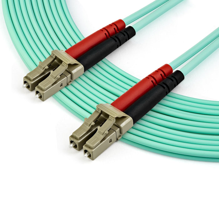 Startech.Com Cable De 7m De Fibra Óptica Multimodo Dúplex 50/125 Lc A Lc - Aqua - Om4 - Lszh