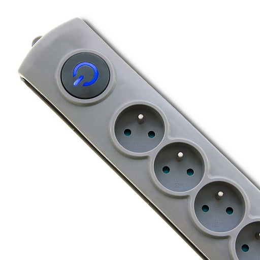 EAN 5901878501680 - Qoltec 50168 limitador de tensión Gris 8 salidas AC 230 V 3 m imagen 2