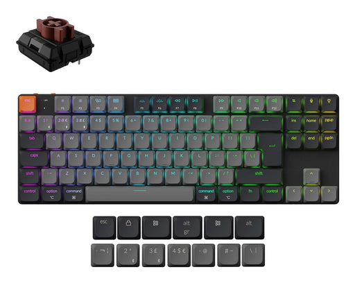 EAN 4895248888673 - Keychron K1 teclado Universal USB + Bluetooth QWERTY Inglés Gris imagen 1