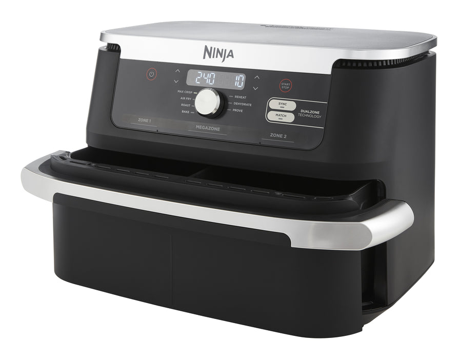 EAN 0622356270373 - Ninja AF500EU freidora Doble 10,4 L Independiente 2470 W Freidora de aire caliente Negro, Acero inoxidabl imagen 4