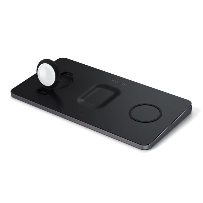 Cargador Inalámbrico Satechi St-X3twcpm Cargador De Dispositivo Móvil Auriculares, Smartphone, Reloj Inteligente Negro Corriente Alterna  Interior