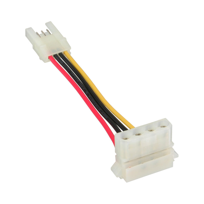 Adaptador De Corriente Inline De Disquete Interno Hembra A Molex De 4 Pines Macho De 6 Cm