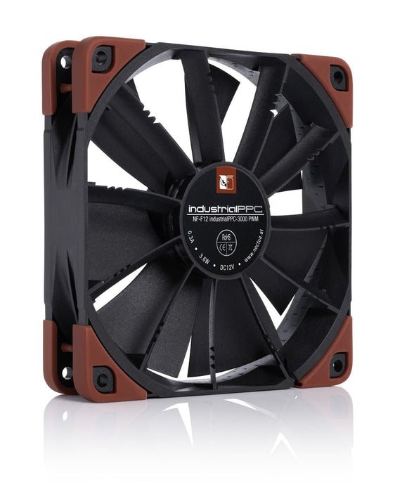 EAN 4716123315414 - Noctua NF-F12 industrialPPC-3000 PWM Carcasa del ordenador Ventilador 12 cm Negro, Marrón imagen 2