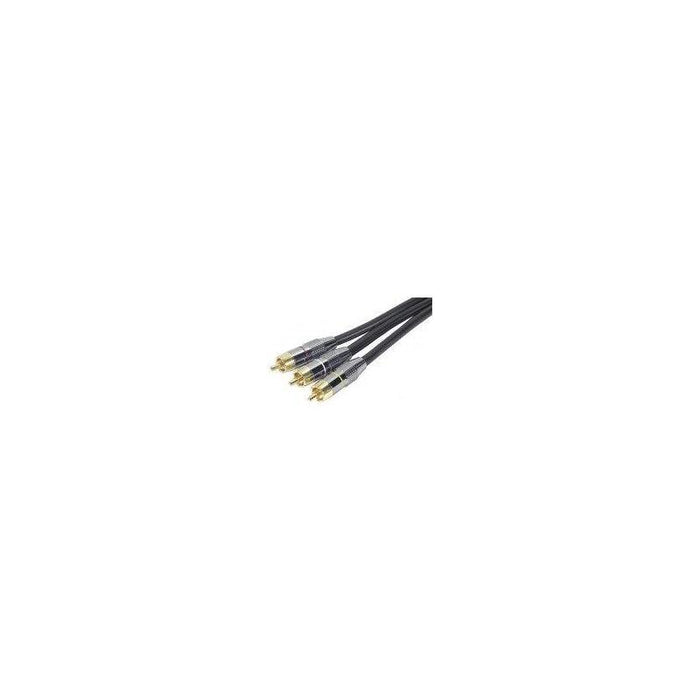 Cable 10m 3xrca Macho A 3xrca Macho Con Rg59 Video