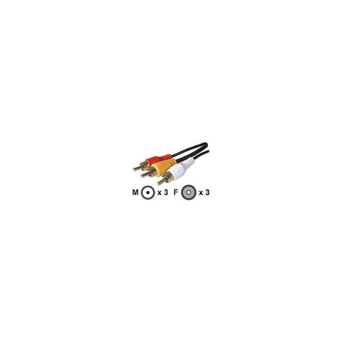 Cable  1,5m 3xrca Macho A 3xrca Macho Con Rg59 Video