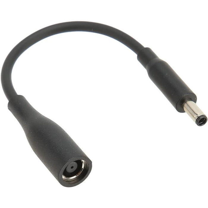 Cable Adaptador Para Cargador Hp  Dell De 7.4mm  * 5.0mm  A Punta Dell 4.5 *3.0 Mm  Con 0.15 M De Cable Color  Negro