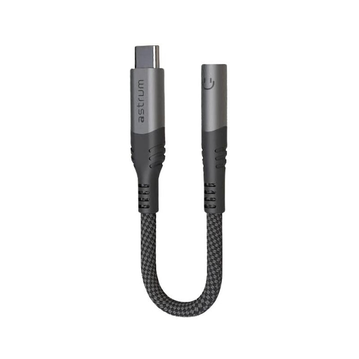 Cable Astrum Vmac50 Gris Convertidor Usb-C A Aux 10 Cm