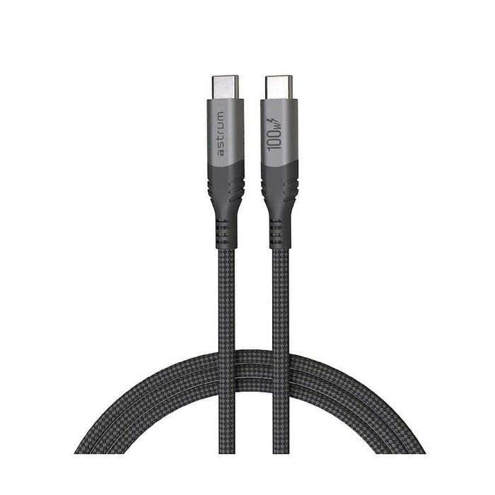 Cable  Astrum Vmcc100 Gris De Carga Vervemesh Usb-C A Usb-C 2 Metros 100w