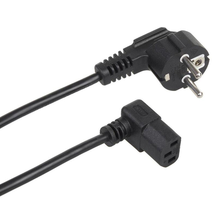 Cable De Alimentación Acodado 3m Conector Eu Maclean Mctv-854