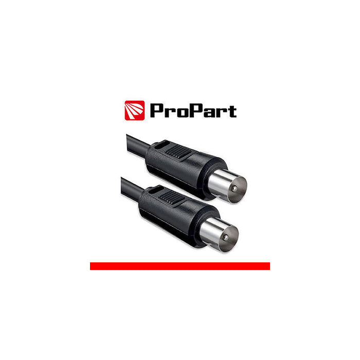 Cable De Antena De Tv Iec 5m Sp-Sp Negro