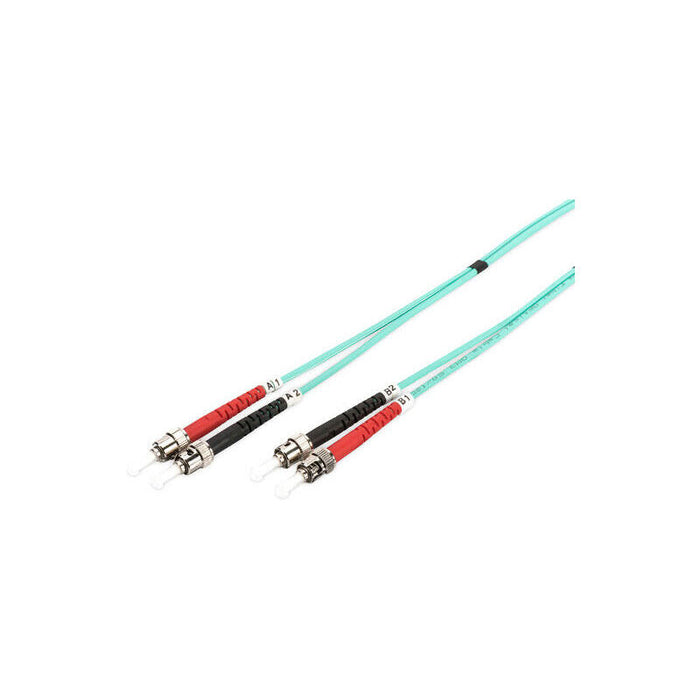 Cable De Conexión De Fibra Óptica Digitus, Dúplex, Conector St > St, Multimodo Om3 Turquesa, 5 Metros Dk-2511-05/3