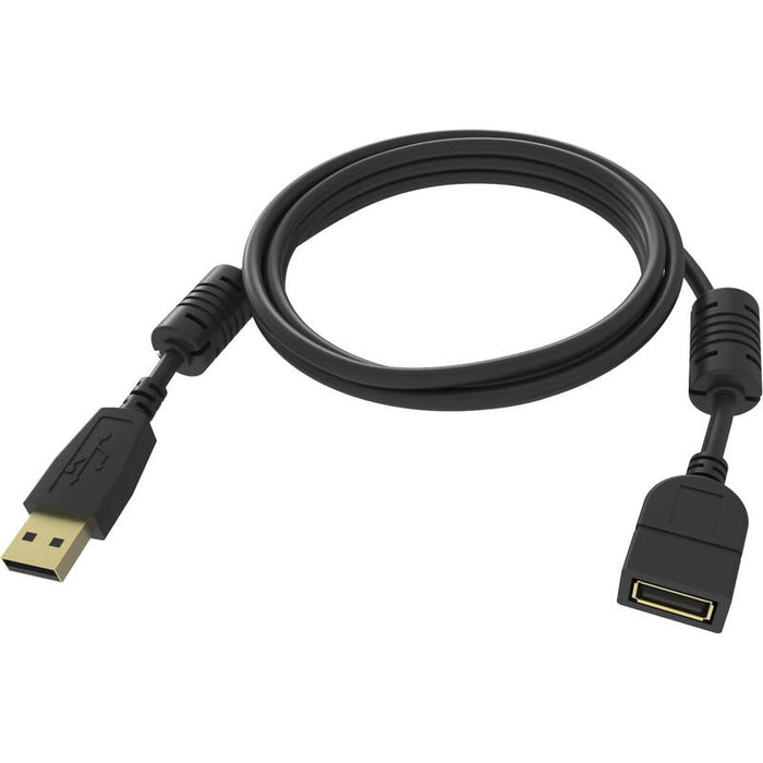 Cable De Extensión Usb 2.0 De 2 M Conectores Chapados En Oro Núcleos De Ferrita En Ambos Extremos Ancho De Banda De 480 Mbps Blindaje Trenzado Con Más Del 65 Por Ciento De Cobertura Usb A (H) A Usb A (M) Diámetro Exterior De 4.5 Mm 28+24 Aw