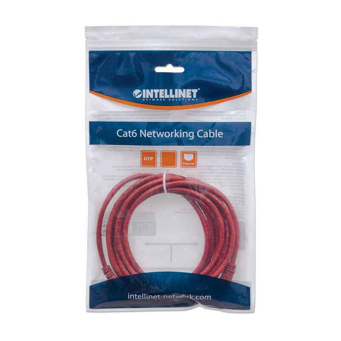 Intellinet Cat6 Utp, 1m Cable De Red Rojo U/Utp (Utp)