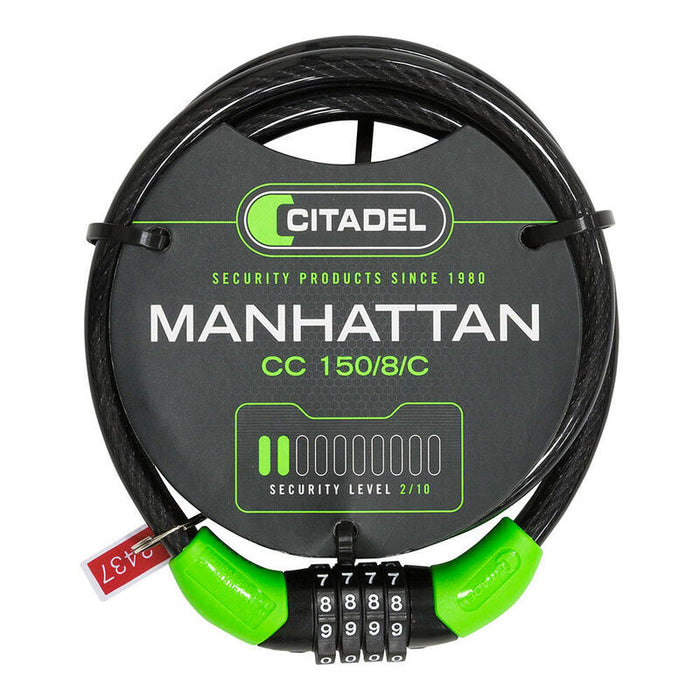 Cable Espiral Citadel Negro 150cm Combinación Cc 150/8/C Cidatel