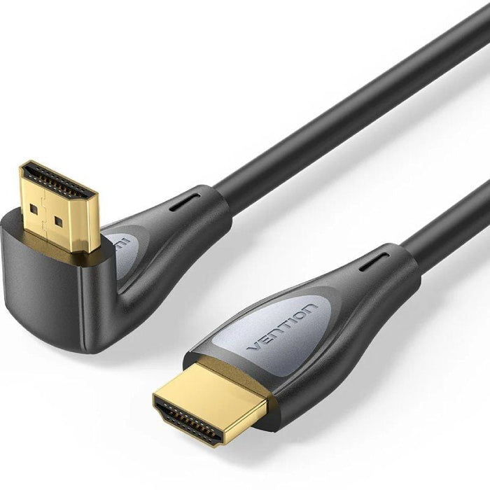 Cable Hdmi 2.0 4k Acodado Vention Alqbi Hdmi Macho Hdmi Macho 3m Negro