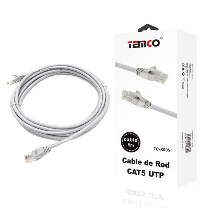Cable Internet Cat5E Utp Rj-45 5 Metros