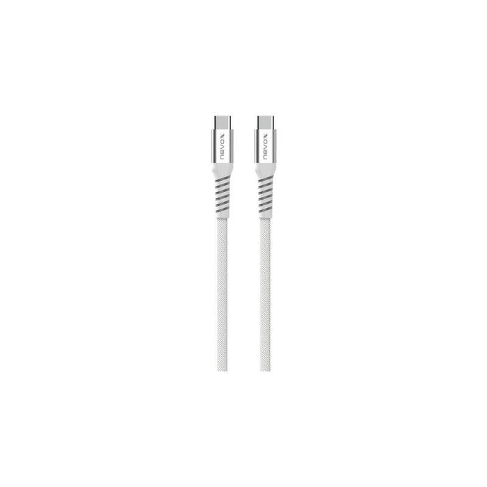 Cable Nevox Usb 2.0, Usb-C > Conector Usb-C 48v / 5a Blanco, 1 Metro, Pd 3.1, Carga Con Hasta 240 Vatios, Enrollable Magnéticamente 4250686414776.0