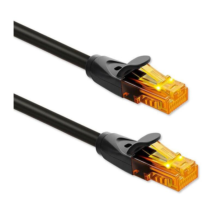 Kabel Patchcord Utp Kat.6 2 X Rj-45 High Speed 1gb/S Pozlacane Styki 10m Negro