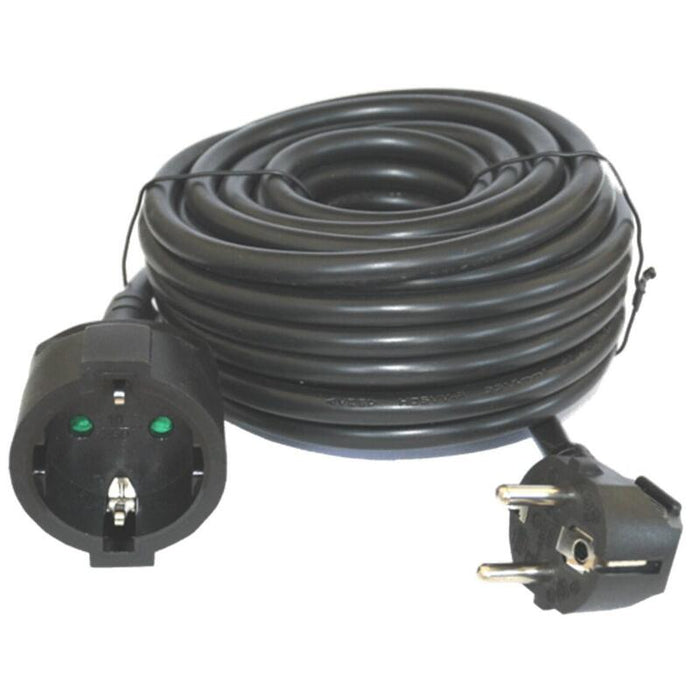 Cable Prolongador De Corriente Silver Electrics 10m -  3x 1.5mm -  250v -  16a -  3.500w Negro
