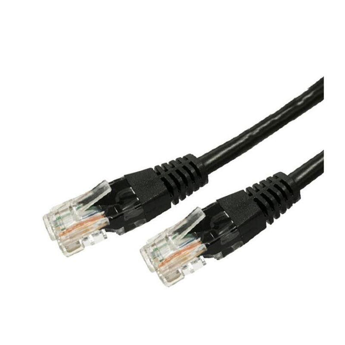 Cable Tb Cat. 5e Utp 0,5m Negro 10 Pcs