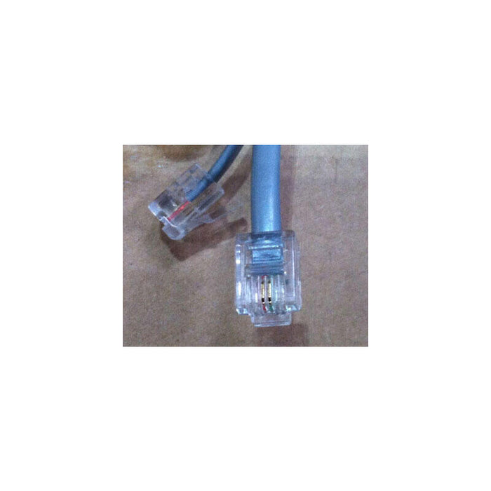 Cable Tk Rj11 Mecker -> Rj11 Mecker, 1.8m, Plata