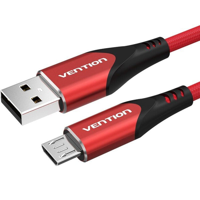 Cable Usb 2.0 Vention Coarf Usb Macho Microusb Macho Hasta 60w 480mbps 1m Rojo