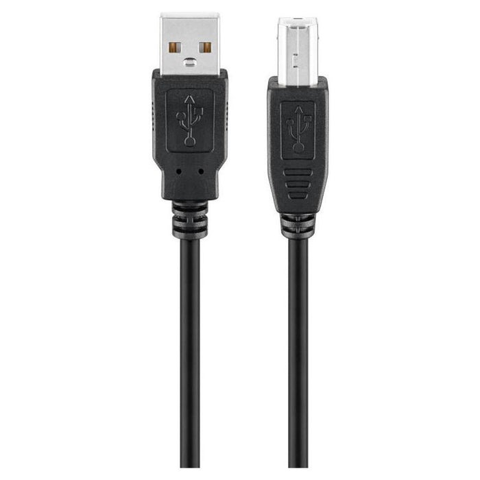 Cable Usb2,0 A - B (M/M) 3m Impresora Negro Gris