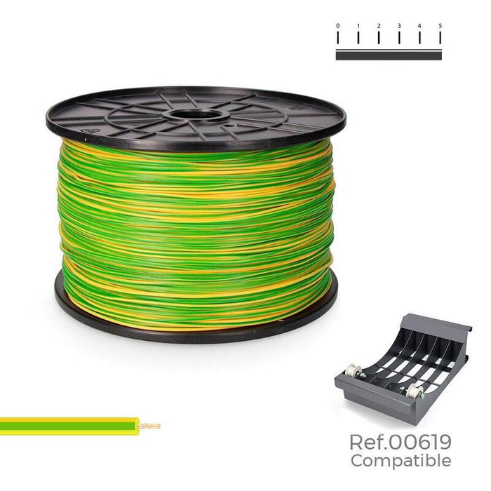 Cablecillo H07z1-K 1,5 Mm² Bicolor 500m.