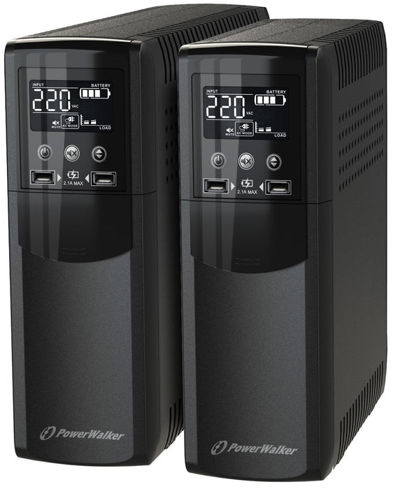Power Walker Ups Line-Interactive Csw 600va 4x Fr, Rj11 / Rj45 In/Out, Usb,Lcd