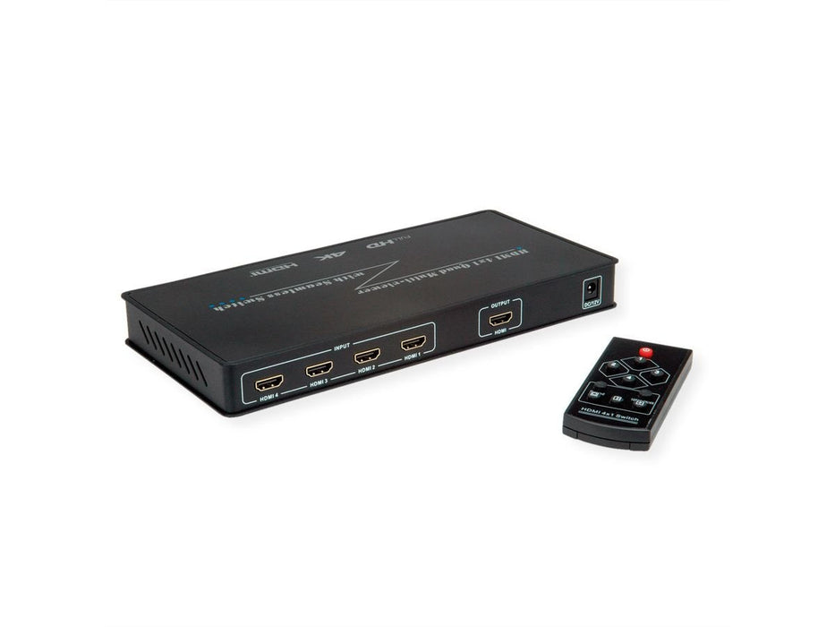 Roline Hdmi 4x1 Quad Multi-Viewer Switch, Nahtlose Umschaltung