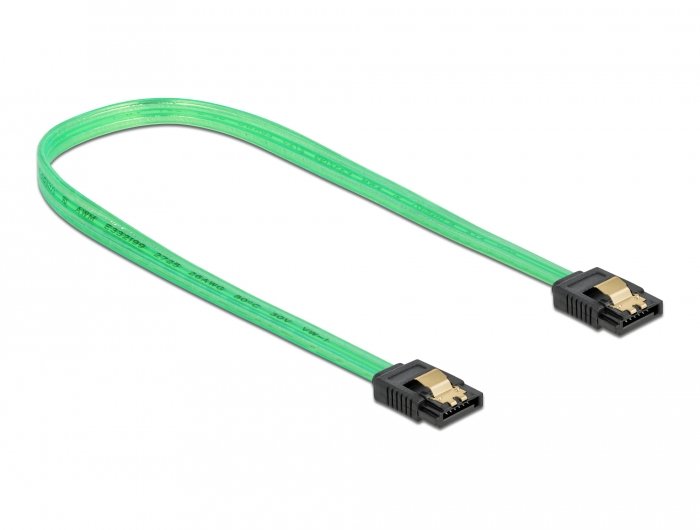 Cable Delock 82112 De Sata 0,7 M Sata 7-Pin Verde
