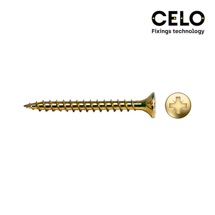 Caja 150 Unid. Tornillo Madera Avellanado Pz Din/Ref Vlox Ø6x50mm Bricomatado+Lubr. Celo