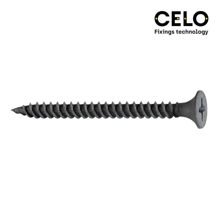 Caja 200 Unid. Tornillo Pladur Placa-Metal Ssf Ø4,2x75mm Fosfatado Celo
