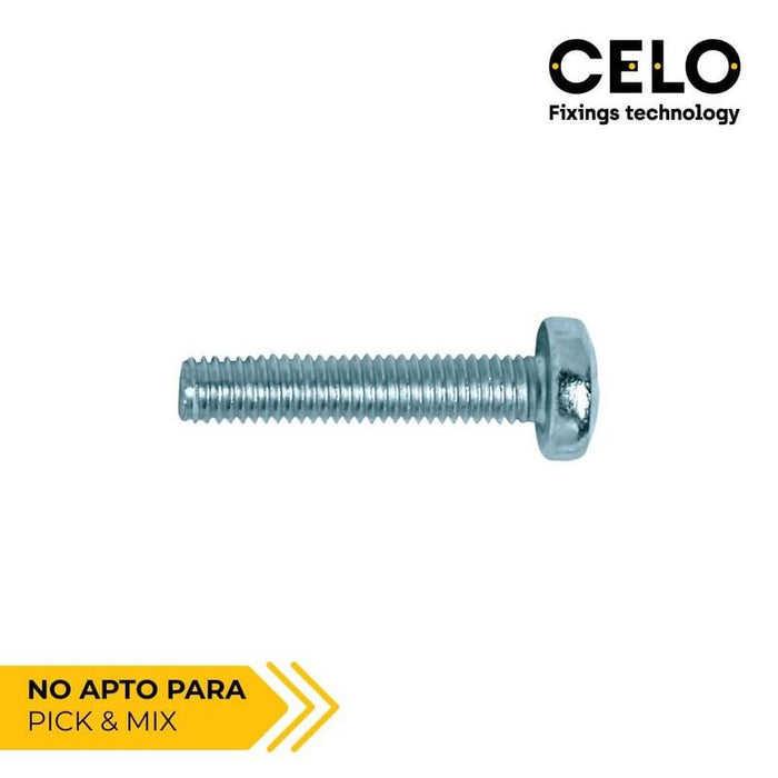 Caja 250 Unid. Tornillo Metrica Alomado Philips Din/Ref 7985 Ø5x20mm Zincado Celo