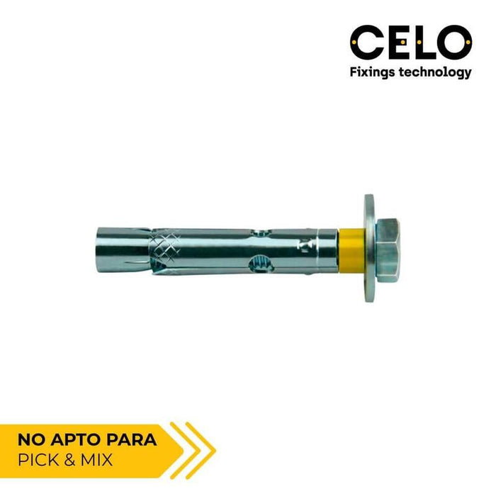 Caja 50 Uds. Anclaje Dynabolt Tornillo M10 Ø14x70mm Zincado Celo