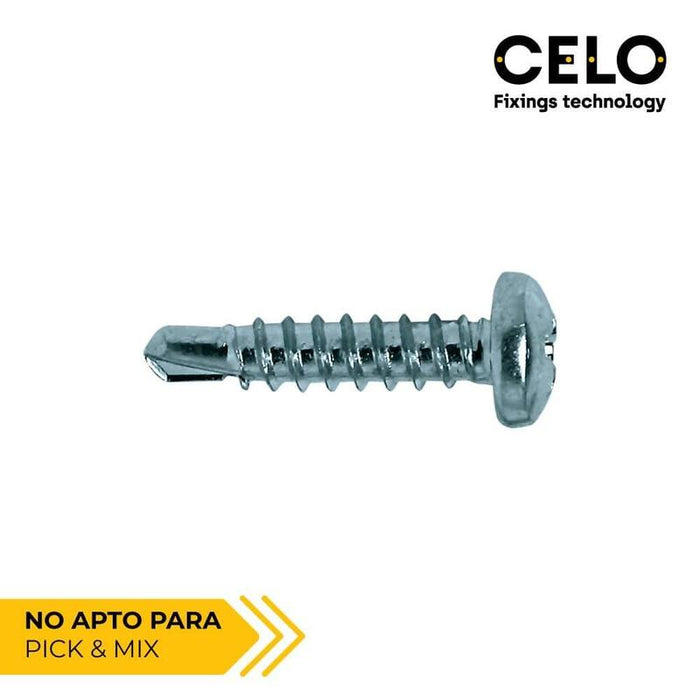 Caja 500 Unid. Punta Broca Alomada (Rosca Chapa) Philips Din/Ref 7504n Ø3.5x13mm Zincado Celo