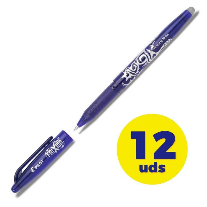 Caja De Bolígrafos De Tinta Borrable Pilot Frixion Nfa 12 Unidades Azules