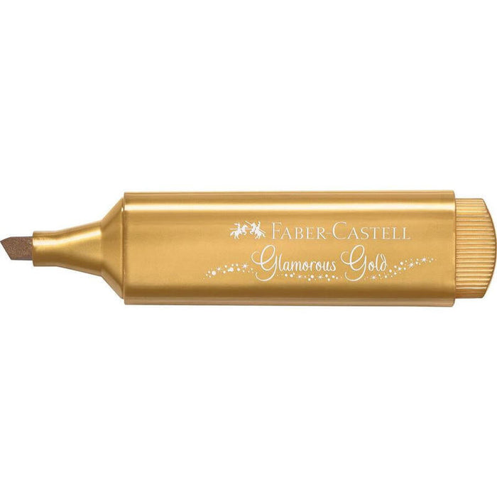 Caja De Marcadores Fluorescentes Faber Castell Textliner 46 154650 10 Unidades Oro Metálico
