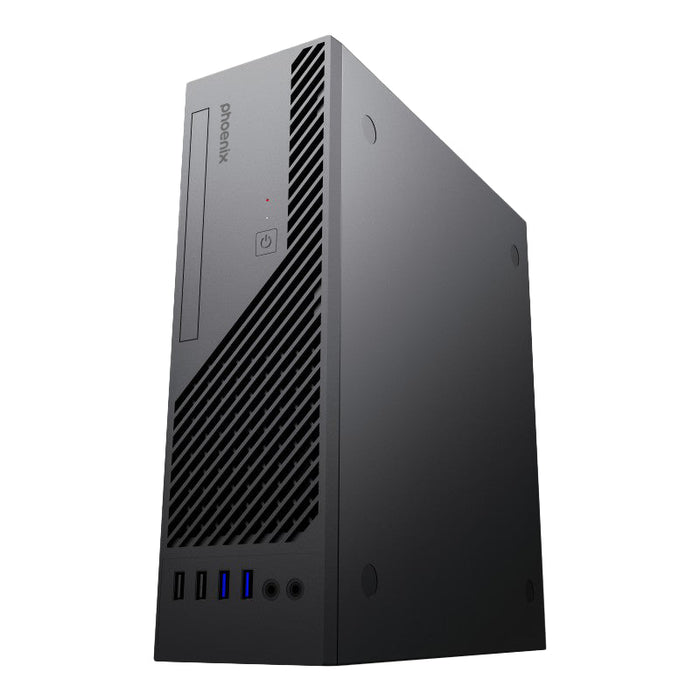 Caja De Ordenador Phoenix Micro Atx Lite S3 Formato Ultra Slim De 8 Litros Con Usb 3.0 Fuente 200w Incluida