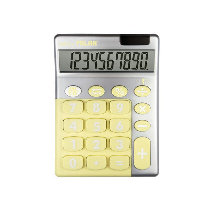 Caja Expositora 6 Calculadoras Silver 10 Dígitos Milan