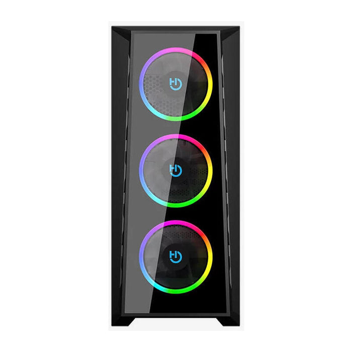Caja Gaming Semitorre Hiditec Mh12 Glass
