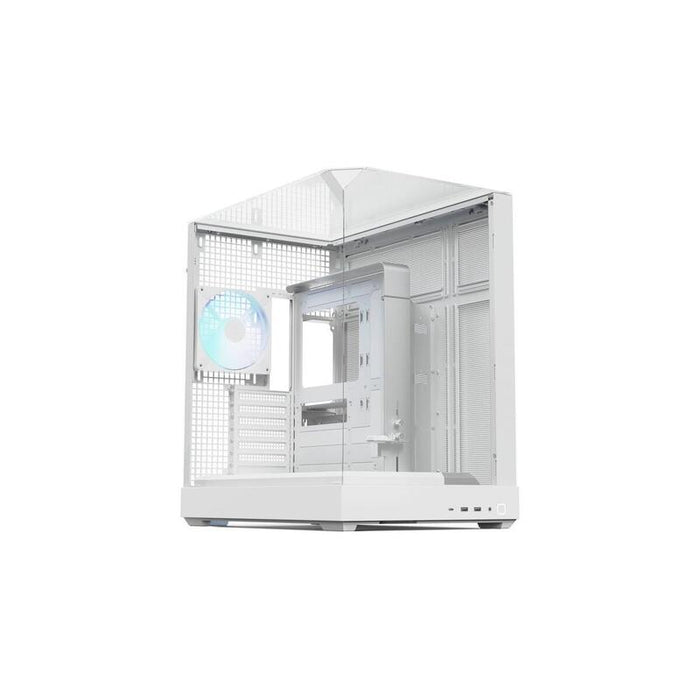 Caja  Pc Apnx V2, Torre  Vidrio Templado X 3 Apcm-Vi02143.21 Blanca
